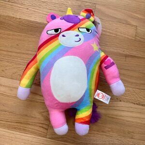 NEW Fiesta Toys Shifty Eyes Plush Doll Rainbow Unicorn 13in.